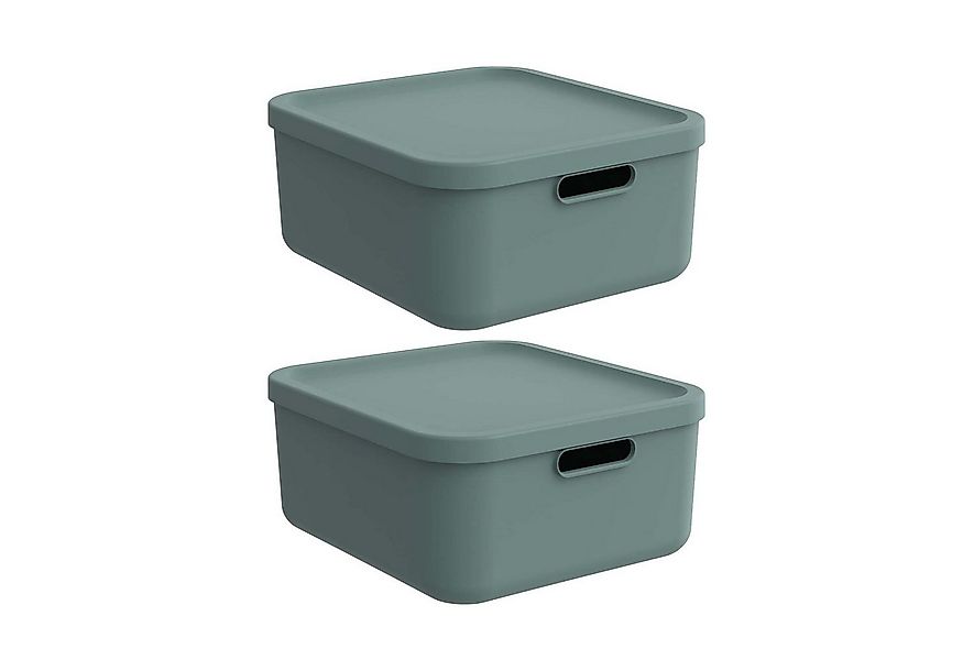 ROTHO Aufbewahrungsbox Albula Light 2er-Set Aufbewahrungskiste 20l (Aufbewa günstig online kaufen