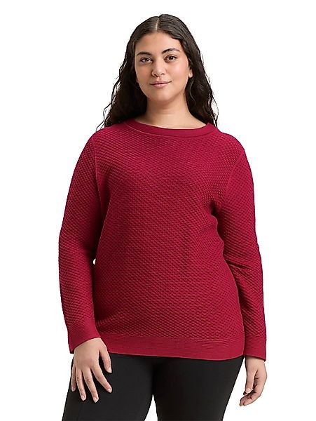 TOM TAILOR PLUS Strickpullover mit Struktur-Muster günstig online kaufen