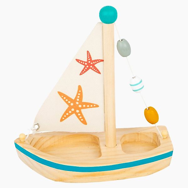 Small Foot Kinderspielboot Wasserspielzeug Segelboot Seestern günstig online kaufen