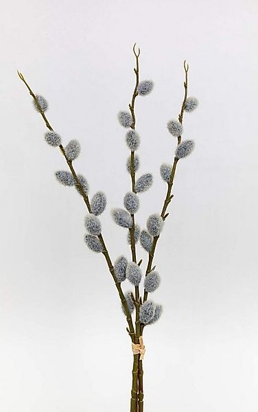 Kunstblume 3er-Bund Weidenkätzchen Nature 46cm FT künstliche Salix Palmkätz günstig online kaufen
