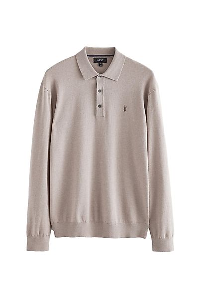 Next Langarm-Poloshirt Langärmeliges Regular Fit Poloshirt günstig online kaufen