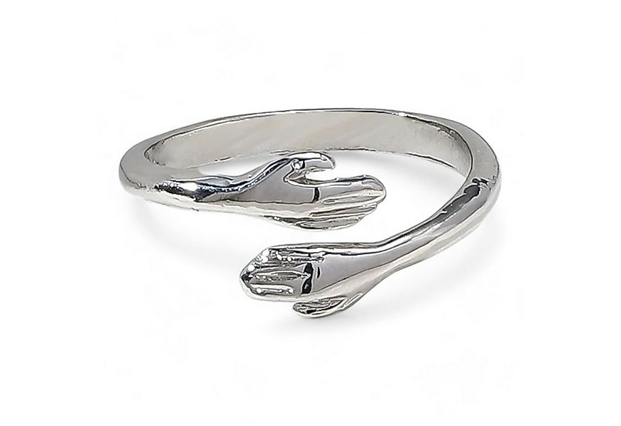 Eyecatcher Fingerring Verstellbare Umarmungsringe aus Kupfer in Gold- und S günstig online kaufen