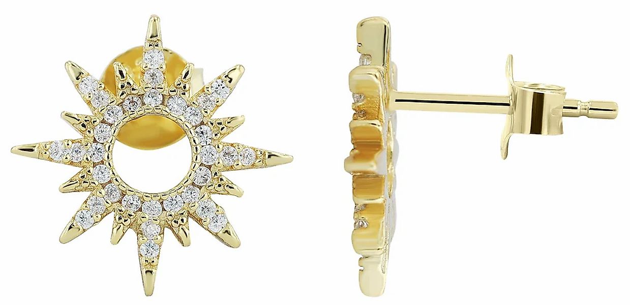 Adelia´s Paar Ohrhänger "Damen Ohrringe – Ohrstecker aus 925 Silber mit Zir günstig online kaufen