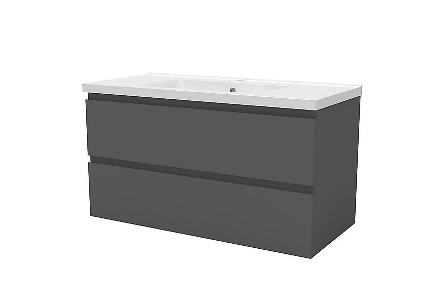 duschspa Waschtisch Badmöbel Set Waschbecken mit Unterschrank MDF, Beite 50 günstig online kaufen