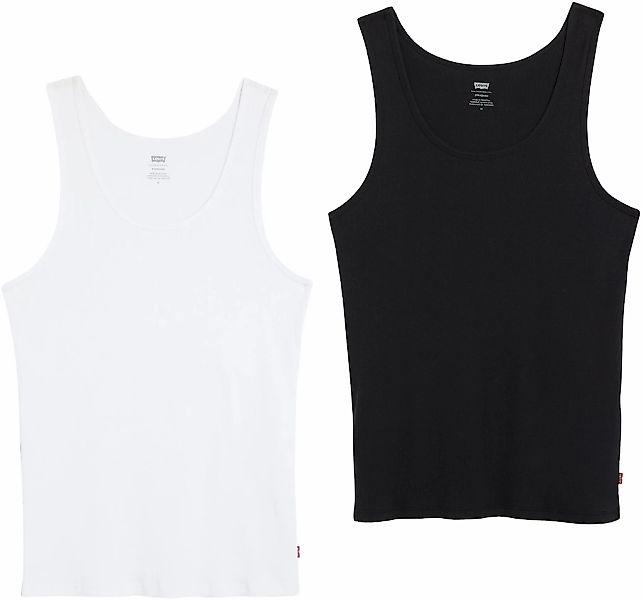 Levis Ripptanktop "Pride Rib Tank - 2 Pack", 2 Stk. in Schwarz und Weiß günstig online kaufen