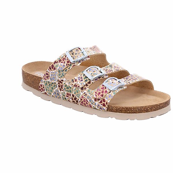 Rohde Pantolette "Alba" Sommerschuh, Schlappen, Hausschuh mit buntem Druck, günstig online kaufen