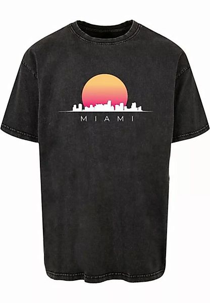 Merchcode T-Shirt Merchcode Herren Miami X Acid Washed Heavy Oversize Tee ( günstig online kaufen