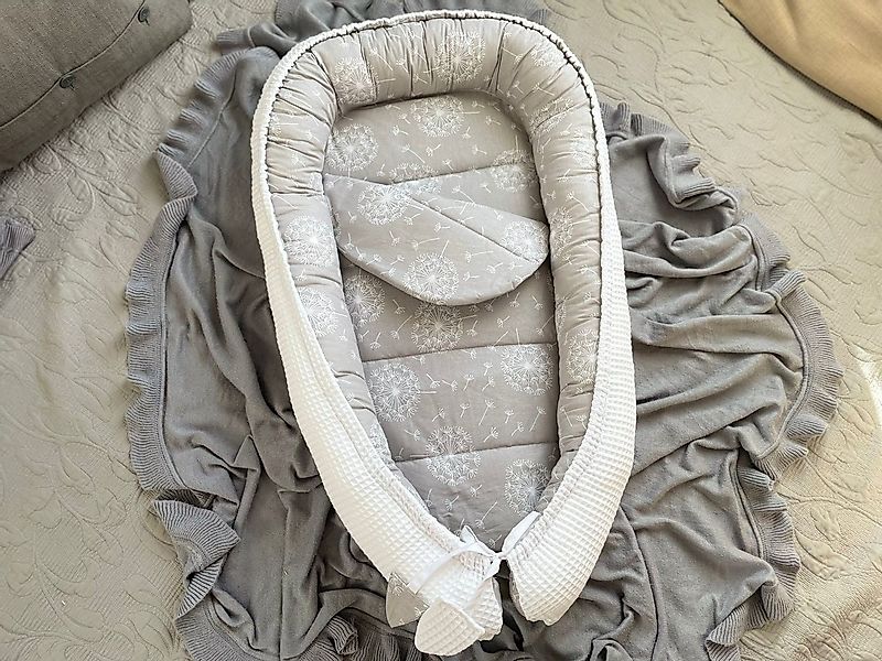 Loolay Bettnestchen WAFFELPIQUE Baumwolle BABYNEST Babykokon Neugeborene Ba günstig online kaufen