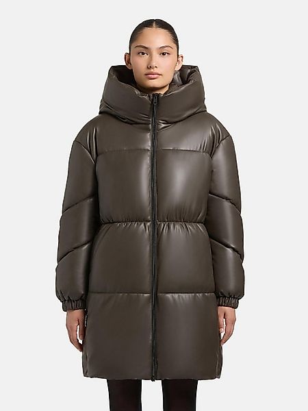 khujo Wintermantel Lorsa Winter Steppmantel in Kunstlederoptik günstig online kaufen