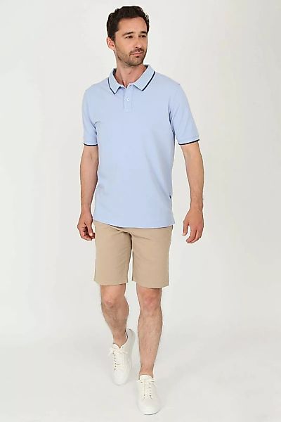 Suitable Respect Poloshirt Tip Ferry Hellblau - Größe L günstig online kaufen
