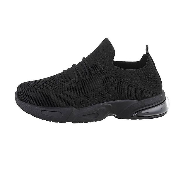 Coolwalk Herren Low-Top Freizeit Sneaker Flach Sneakers in Schwarz günstig online kaufen