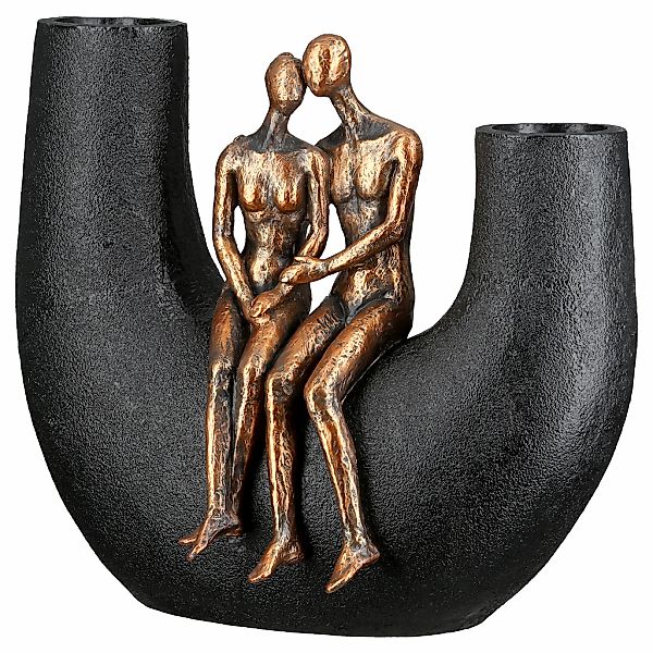 Casablanca by Gilde Tischvase "Vase Frau; Mann Movement schwarz H. 20,5 cm" günstig online kaufen