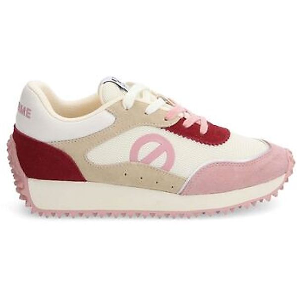 No Name  Sneaker PUNKY JOGGER W - KNIT/SUEDE/SUED - BLANC CASSE/ROSE/ROUGE günstig online kaufen