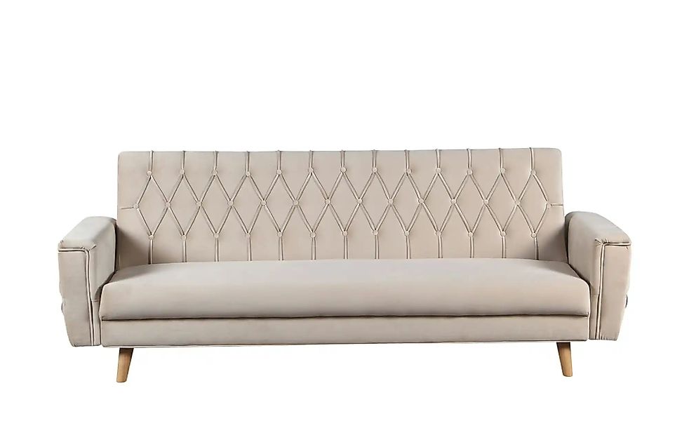 Schlafsofa  Johanetta ¦ creme ¦ Maße (cm): B: 214 H: 83 T: 106.0 Polstermöb günstig online kaufen