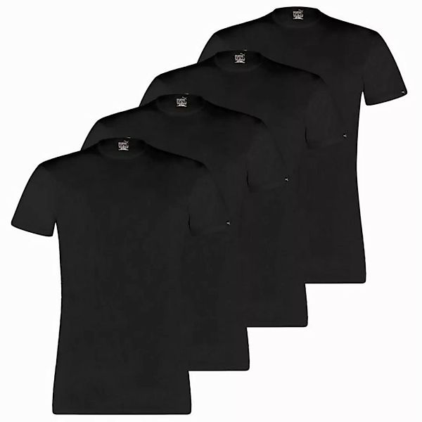 PUMA T-Shirt Basic mit Markenlabel am Ärmelrand im 4er Pack günstig online kaufen