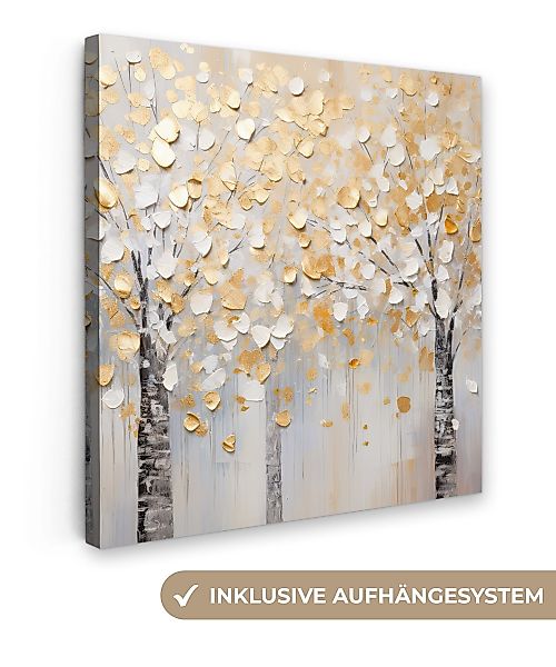OneMillionCanvasses® Leinwandbild Bäume - Aquarell - günstig online kaufen