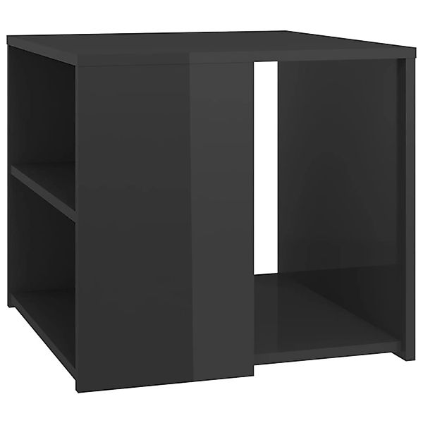vidaXL Beistelltisch Beistelltisch Hochglanz-Grau 50x50x45 cm günstig online kaufen