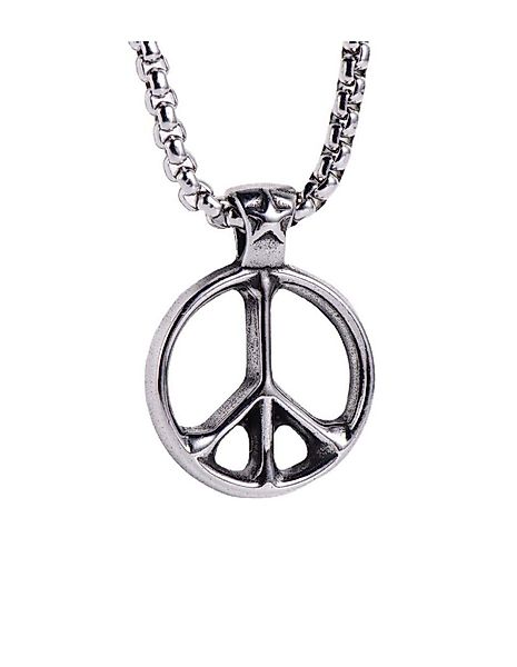Paletti Kettenanhänger Edelstahl Peace Kettenanhänger, Peace- günstig online kaufen
