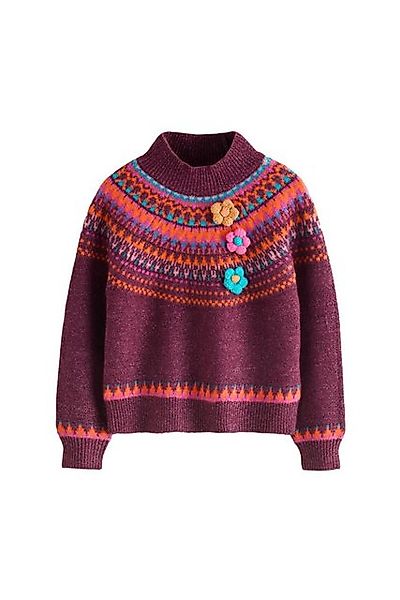 Next Rundhalspullover Pullover mit Fairisle-Muster (1-tlg) günstig online kaufen