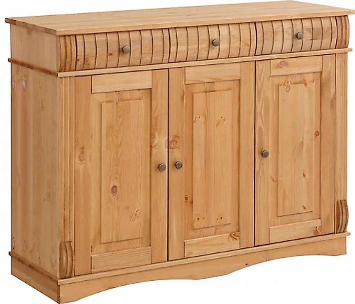 Home affaire Sideboard »Teresa«, Kommode, 3-türig, Breite 119 cm, aus massi günstig online kaufen
