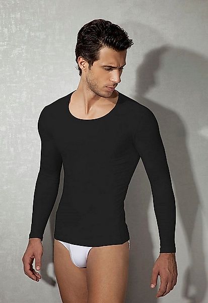 DOREANSE Langarmshirt Herren Premium Basic Oberteil Langarm Langlebig 2955 günstig online kaufen