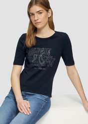 s.Oliver Kurzarmshirt T-Shirt Jersey-T-Shirt im Slim günstig online kaufen