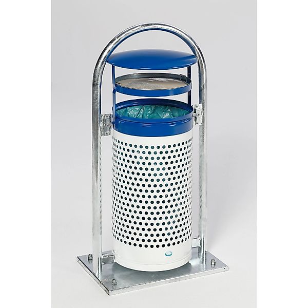 PROREGAL Abfallsammler Mit Rohrbogenständer Aschereinsatz 60 70 Liter HxBxT günstig online kaufen