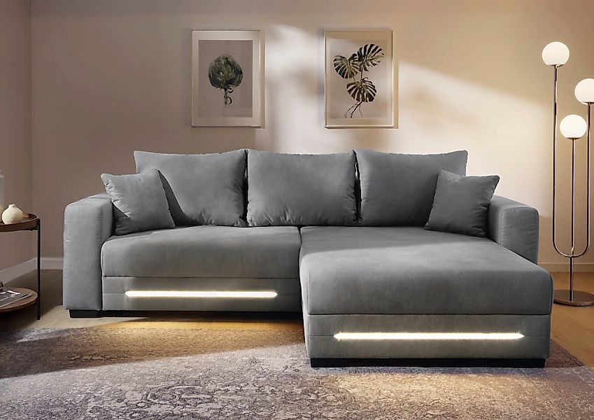Jockenhöfer Gruppe Ecksofa "Spotlight XL L-Form, B: 261 cm" mit Bettfunktio günstig online kaufen