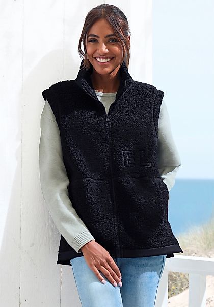 Elbsand Fleeceweste mit seitlichen Reißverschlüssen und hohem Kragen günstig online kaufen