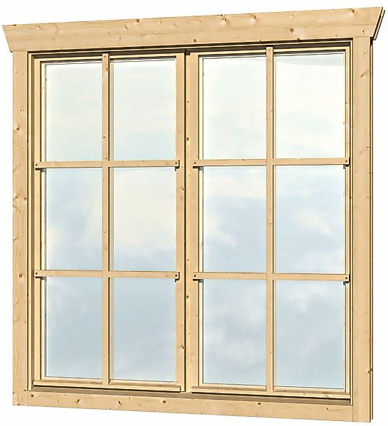 Skanholz Fenster "Doppelfenster", für 45 mm Gartenhäuser günstig online kaufen