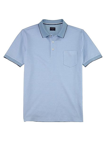 OLYMP Poloshirt Casual Two-Tone Piqué, Seitenschlitzen im Saum günstig online kaufen