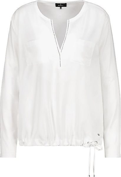 Monari T-Shirt Satinbluse mit Strassdetails & Tunnelzug günstig online kaufen