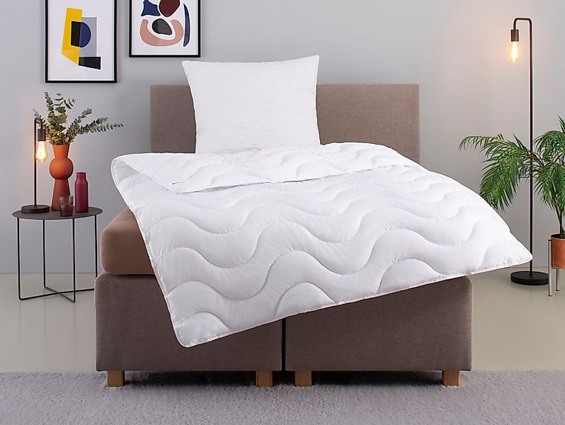 my home Microfaserbettdecke + Microfaserkissen Mailo, günstig online kaufen
