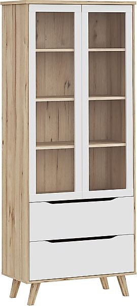 FORTE Vitrine "Vankka Stauraumvitrine", (B/H/T 84,7/201,5/41,7 cm), 2 Glast günstig online kaufen