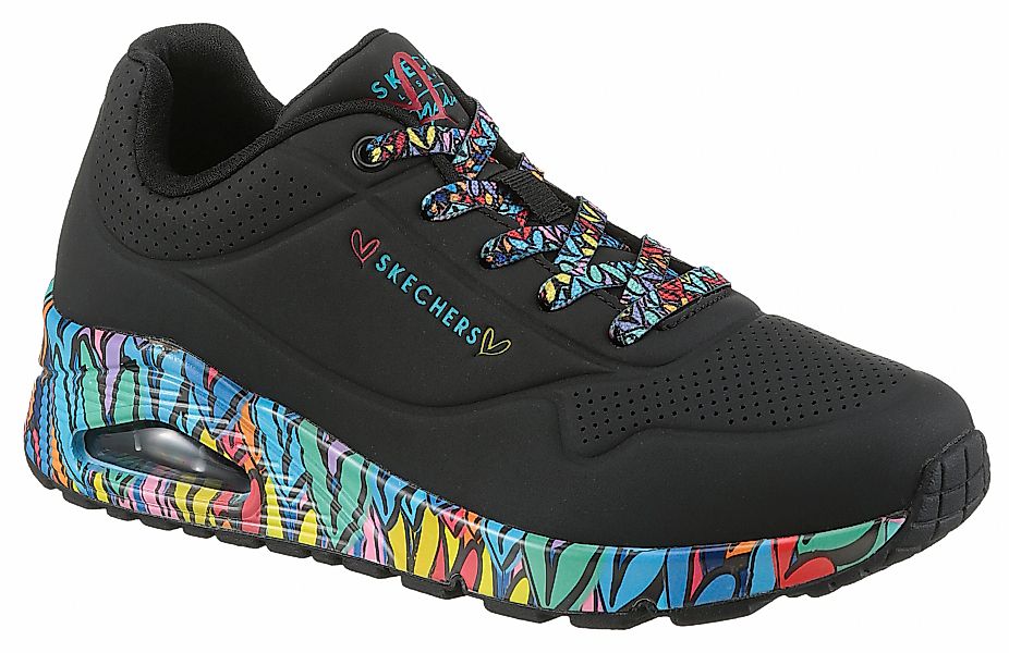 Skechers Sneaker "UNO", Plateausneaker, Schnürschuh mit Keilabsatz günstig online kaufen