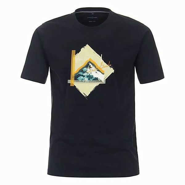 CASAMODA Rundhalsshirt CasaModa Übergrößen T-Shirt navy Print NØR/EXP günstig online kaufen