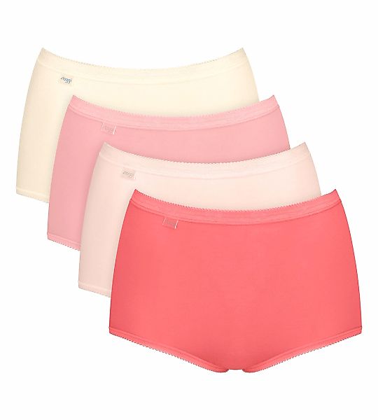 sloggi Maxislip "Basic+" 4er Pack, Baumwollmischung, weiche Nähte, hohe Tai günstig online kaufen