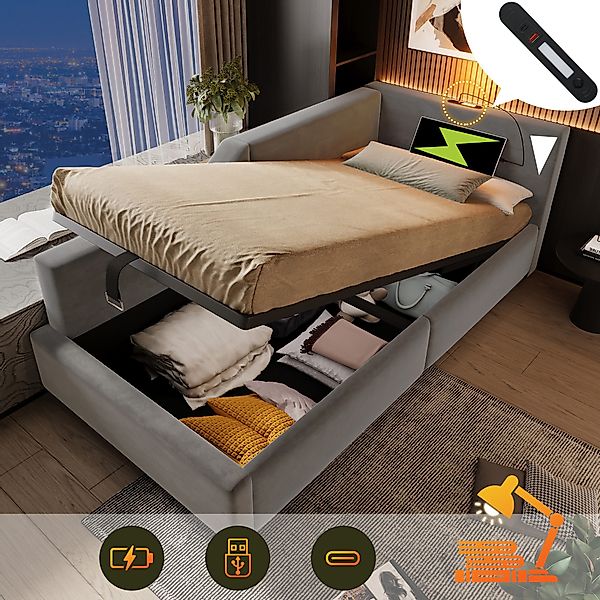 HAUSS SPOLE Schlafsofa 90x200cm mit hydraulischem günstig online kaufen
