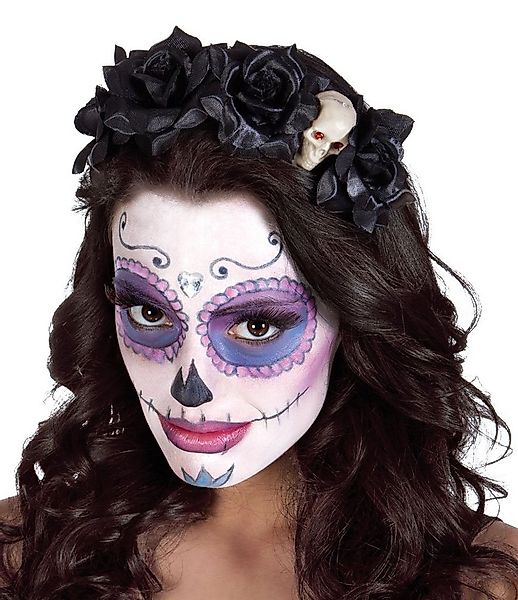 Karneval-Klamotten Kostüm Tag der Toten Haarreif Skelett LaCatrina Hallowee günstig online kaufen