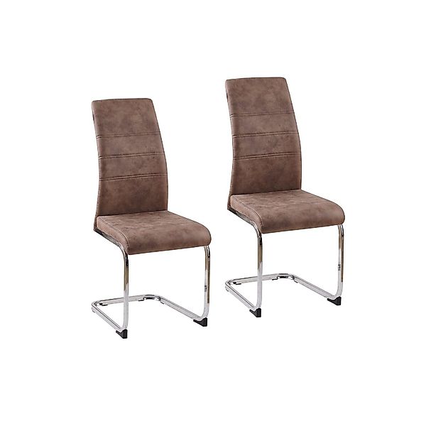 HTI-Living Freischwinger Schwingstuhl SallyC Braun (Set, günstig online kaufen