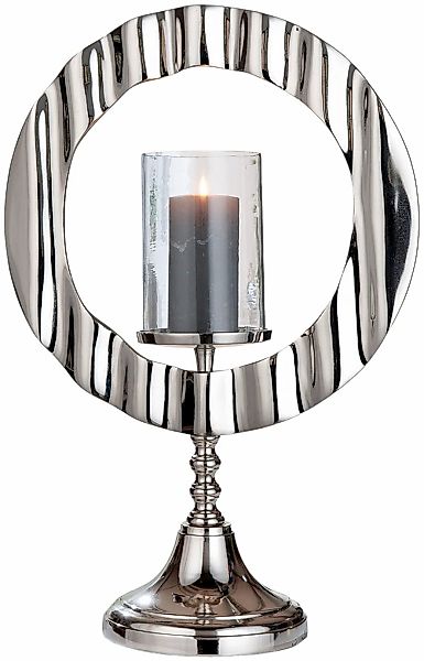 Casablanca by Gilde Windlicht "Kerzenleuchter Circulus silber", (1 St.) günstig online kaufen