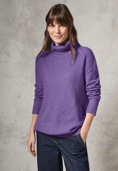 Cecil Rollkragenpullover aus softem Materialmix günstig online kaufen