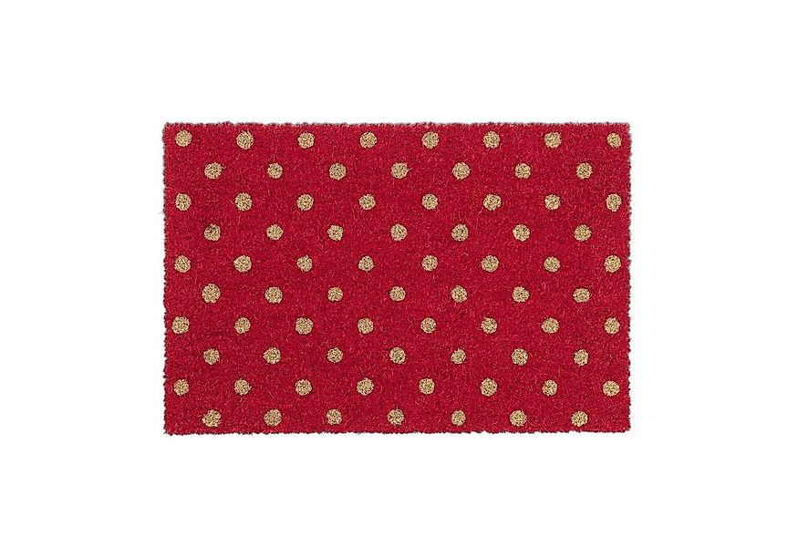 relaxdays Fußmatte Kokos Fußmatte gepunktet, Höhe: 15 mm günstig online kaufen