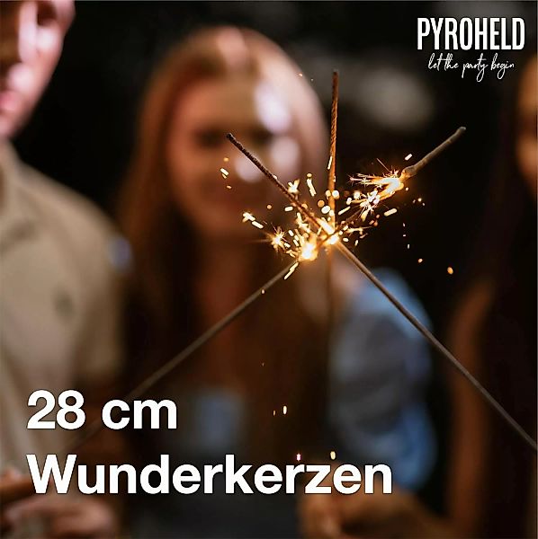 PYROHELD Geburtstagskerze 50x XXL Sternspritzer-funkelnde Wunderkerzen günstig online kaufen