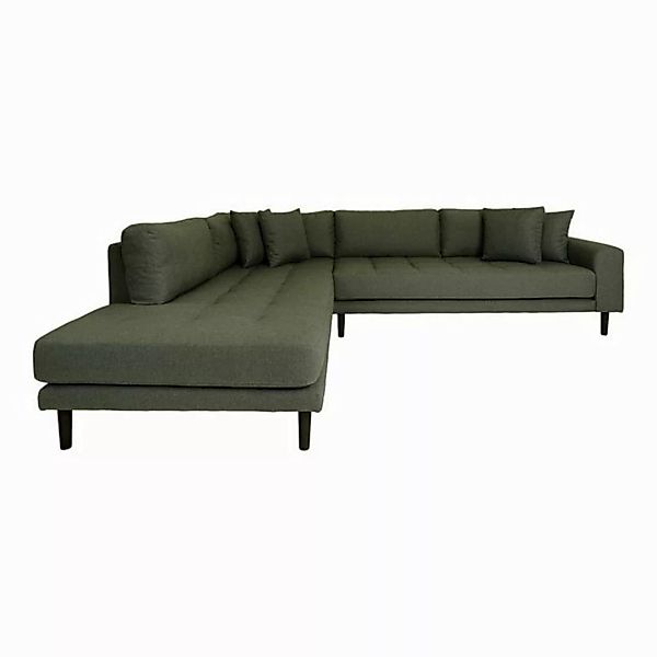 ebuy24 Sofa Lido Sofa Ecksofa links gewendet 4 Kissen grün., 1 Teile günstig online kaufen