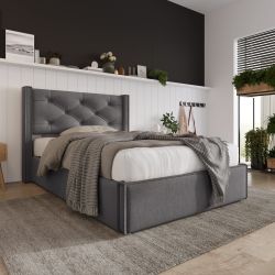 REDOM Polsterbett Hydraulisches, 90x200cm,Bett mit Lattenrost günstig online kaufen