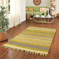 Pergamon Wollteppich Natur Teppich Kelim Kalleen, günstig online kaufen