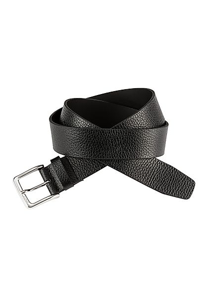 BOSS Ledergürtel Ronnie-Gr_Sz35 aus genarbtem Leder günstig online kaufen