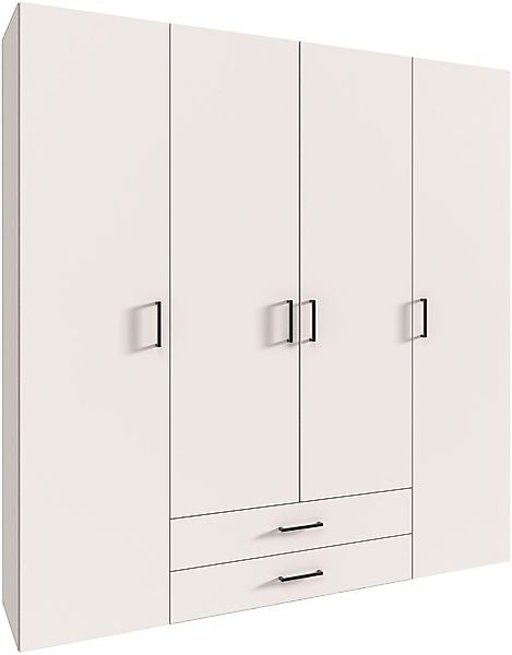 Wimex Drehtürenschrank »Mugano« mit langen oder kurzen Griffen aus Metall, günstig online kaufen