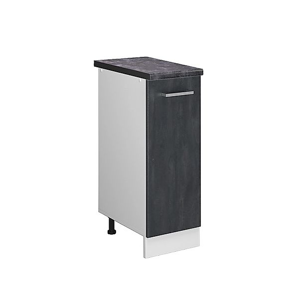 Vicco Apothekerschrank R-Line Medizinschrank für die Küche Schwarz Beton 30 günstig online kaufen